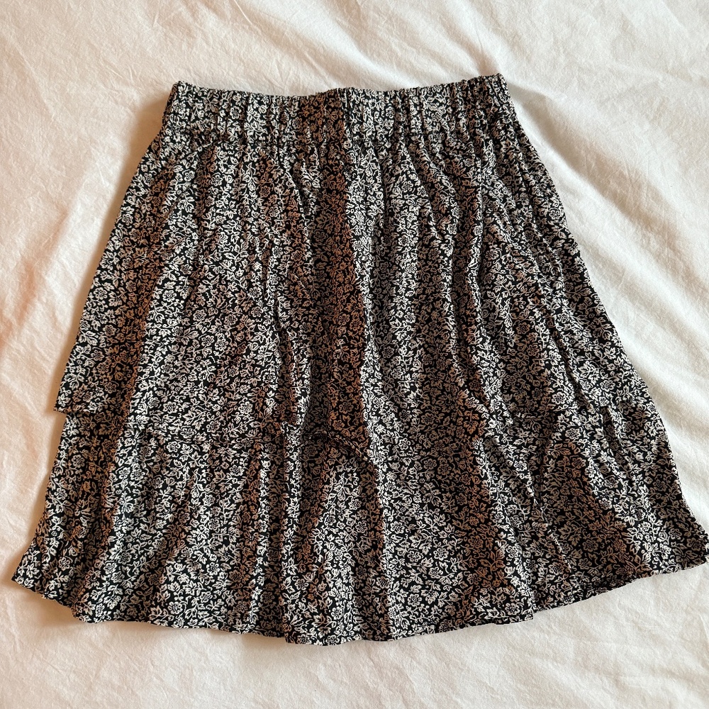 Madewell A-Line Mini Skirt in Parisian Ditsy Size 00